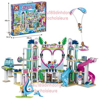 Lắp ráp xếp hình Friends 3018 : Công viên nước Heartlake hồ trái tim 1039 mảnh