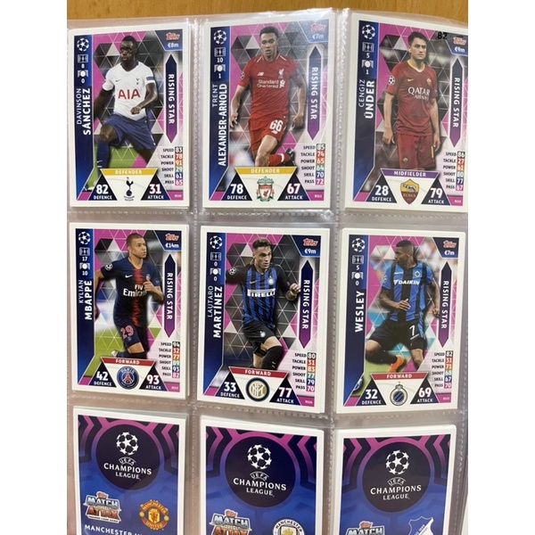 Thẻ Match Attax Champion League 18/19 Full set trong Mega Tin ( k bán lẻ )