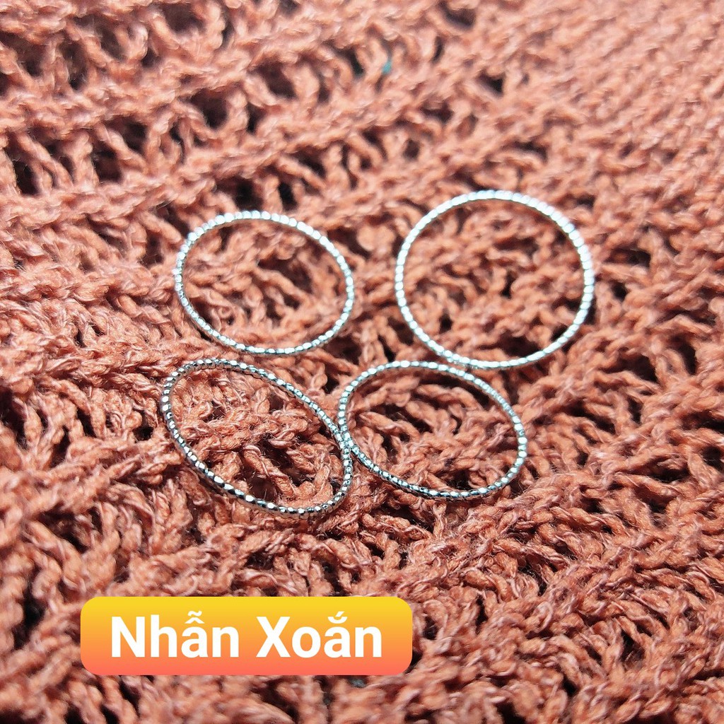 Nhẫn trơn đơn giản phong cách Hàn Quốc