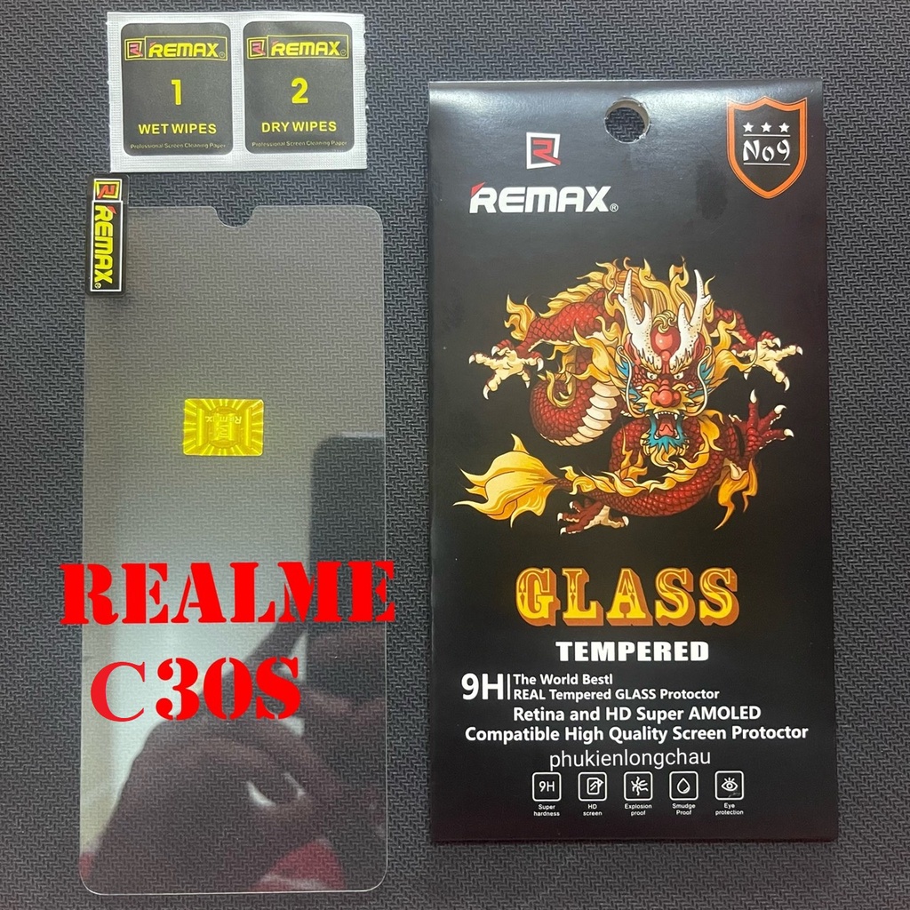 (R11)Miếng Dán Cường Lực Realme C30 / C30s / Narzo 50i Prime Trong Suốt Chính Hãng Remax