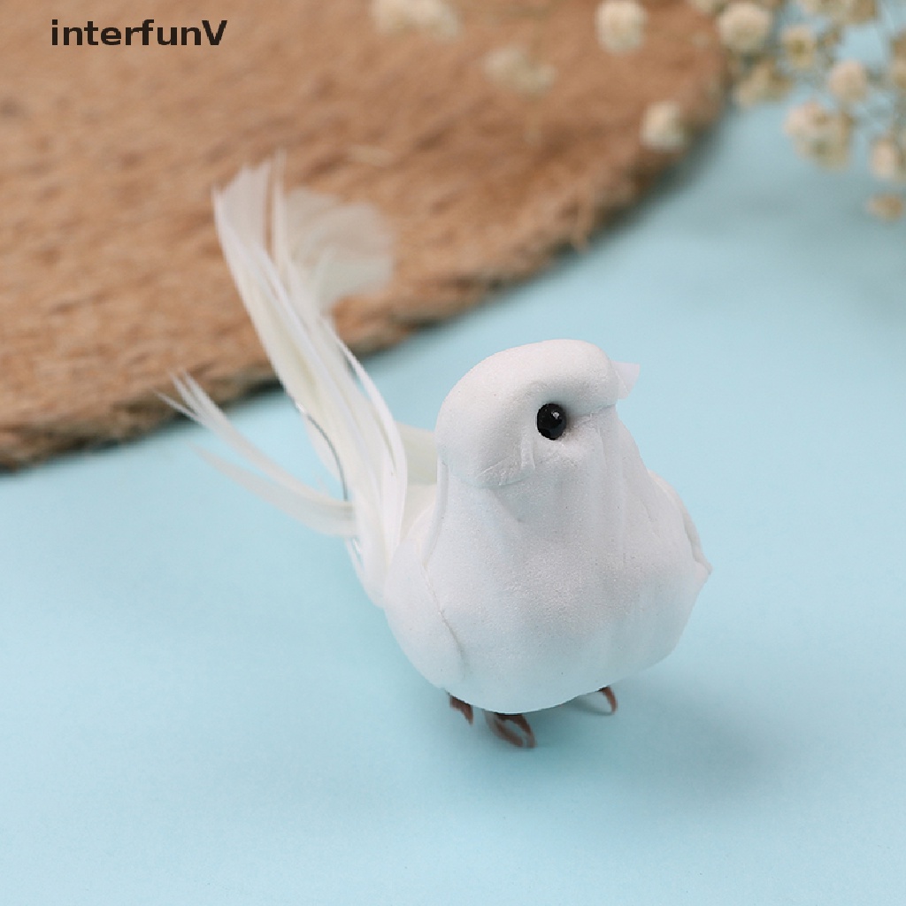 1 Chú Chim Giả mini Bằng Xốp Dùng Trang Trí