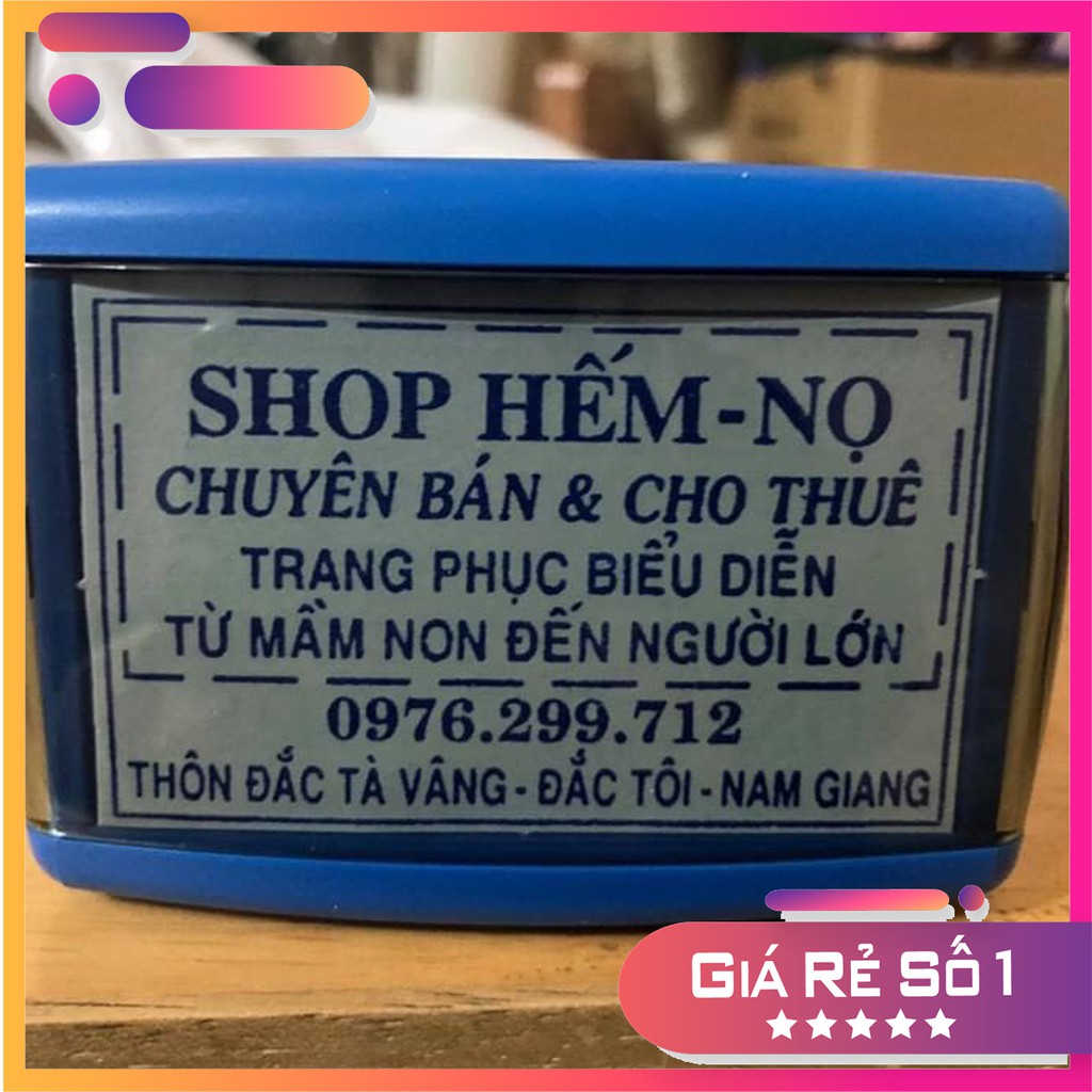 Con Dấu Liền Mực ” Dấu 3 đến 4 dòng" khắc theo yêu cầu (Shiny S-844)