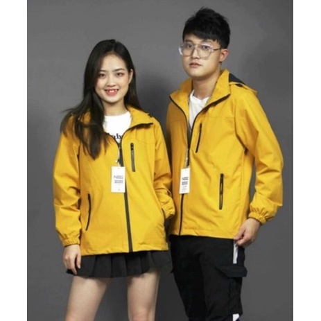 Áo khoác gió thời trang nam nữ có mũ cao cấp 2 lớp, chất liệu gió tráng bạc chống tia UV chống nắng ngăn gió