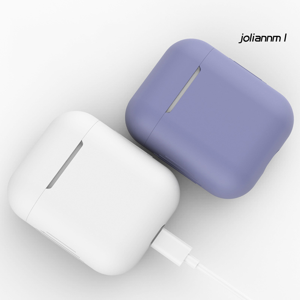 Vỏ Bảo Vệ Hộp Sạc Tai Nghe Air-Pods 1 2 Bằng Silicon Mini Chống Trầy