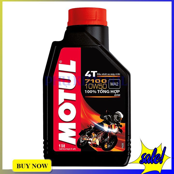 Nhớt Máy Motul 7100 4T 10W50 1L - Nhớt Pháp Cao Cấp Dành Cho Xe Số Côn Tay Và Moto