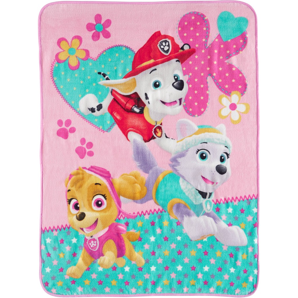 Mền ( Chăn ) tiện dụng hình chó cứu hộ - Paw Patrol Skye Pink