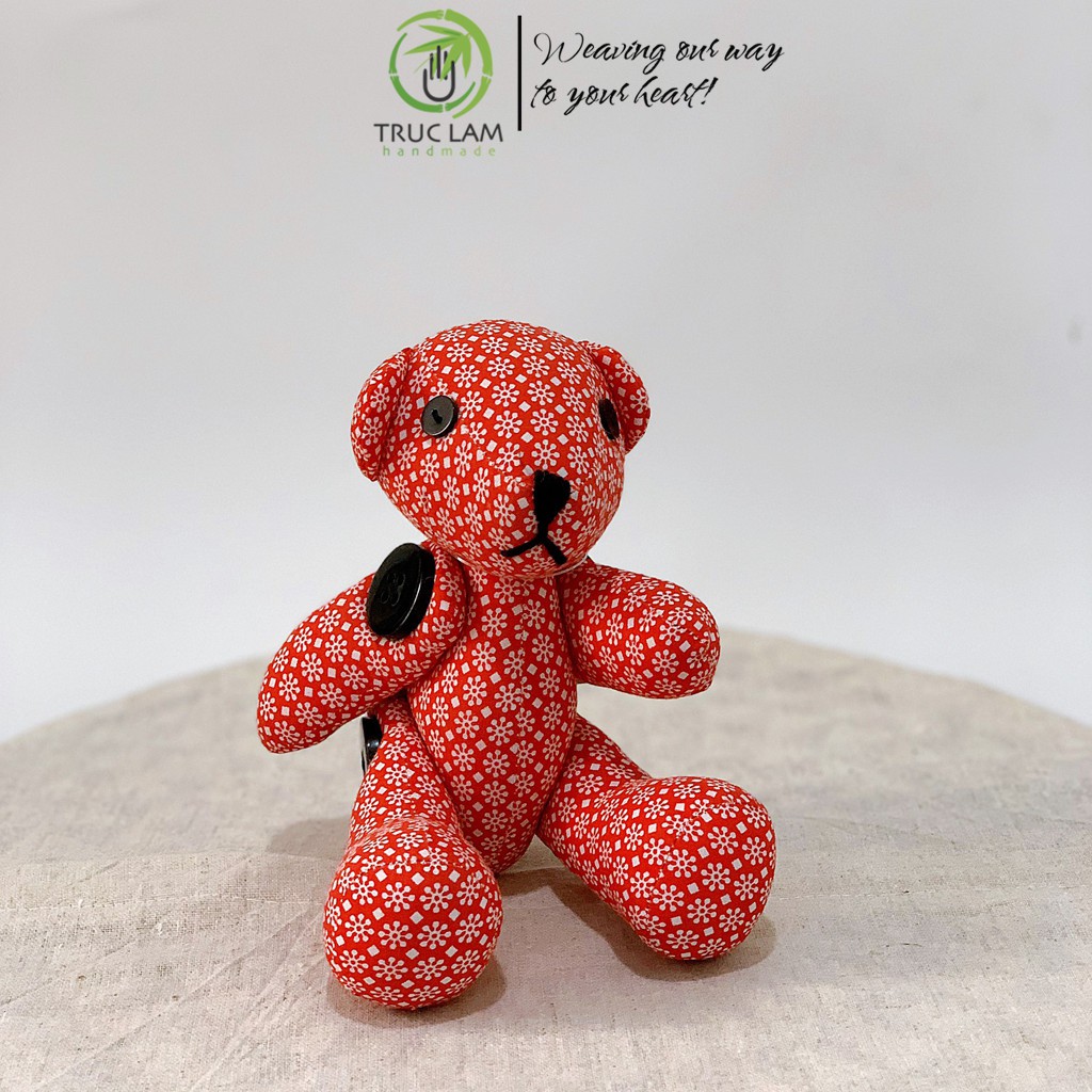 Đồ Chơi Cho Bé Thú Nhồi Bông Hình Gấu Teddy Bông Gòn Cao Cấp Cỡ Nhỏ – Trúc Lâm Handmade
