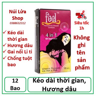 BAO CAO SU FEEL 4 IN 1 GIÚP KÉO DÀI THỜI GIAN QUAN HỆ LÂU hộp 12 bao
