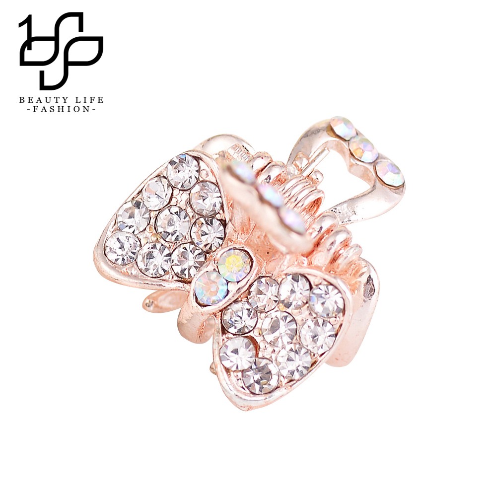 Kẹp tóc đính nơ màu gradient