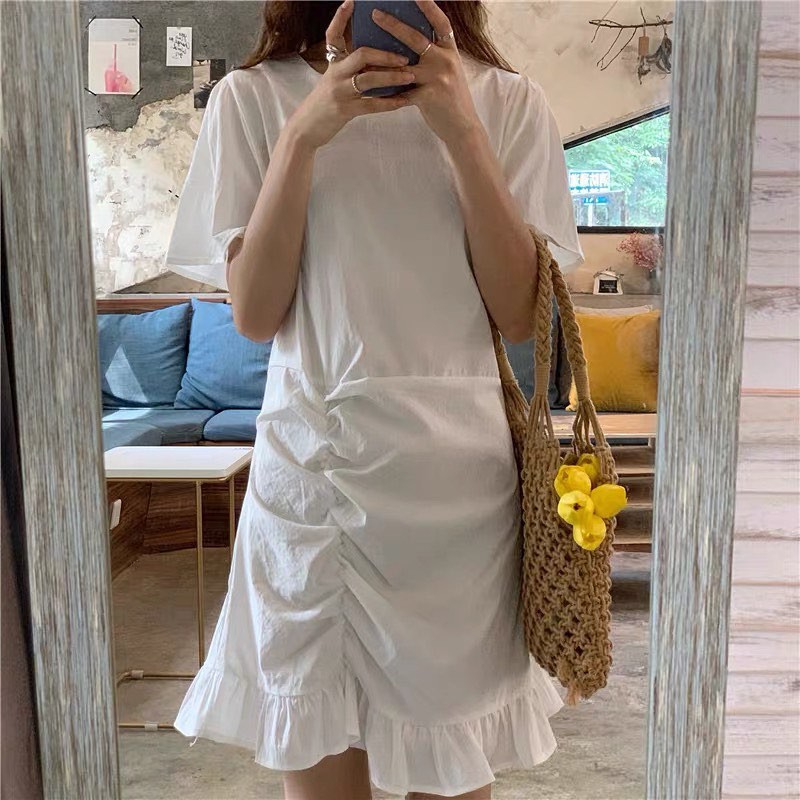 (FREESHIP) Đầm suông trắng Ulzzang
