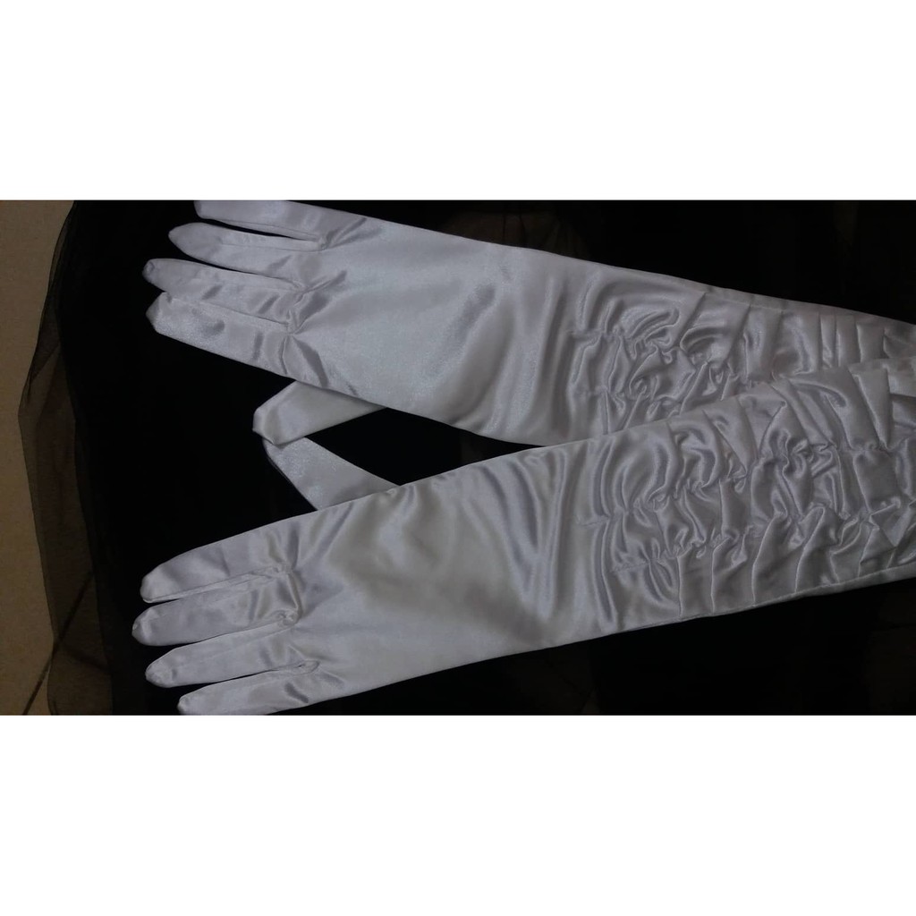 Găng tay cô dâu phi bóng dài - 55k