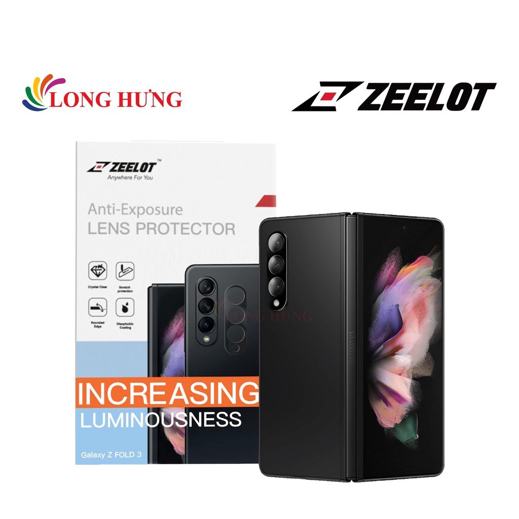 Dán Camera cường lực Zeelot Anti-Exposure Lens Protector Samsung Galaxy Z Fold3 - Hàng chính hãng - Độ cứng 9H