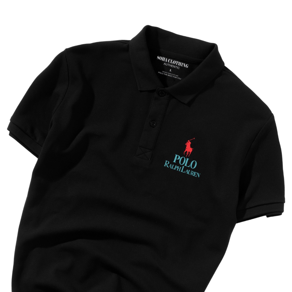 Áo Thun Polo Nam Basic cổ bẻ vải Cá Sấu chuẩn form,hình in sắc nét, POLO LAUREN-SoHa Clothing