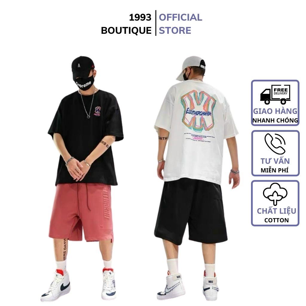 Áo phông tay lỡ nữ T-No.1, Áo thun nam form rộng big size cổ tròn unisex chất cotton in hình không vỡ