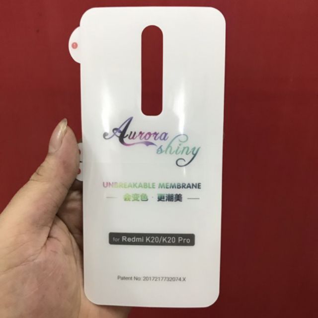 Miếng dán Fill PPF mặt sau Xiaomi Redmi K20/ K20 Pro bảo vệ máy siêu tốt