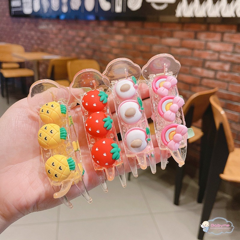 Kẹp Tóc Đính Bóng Lông Dễ Thương Cho Bé Gái