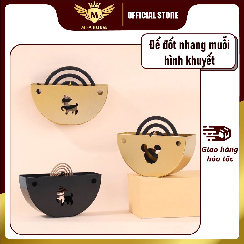 Đế đốt nhang muỗi hình khuyết an toàn và tiện lợi