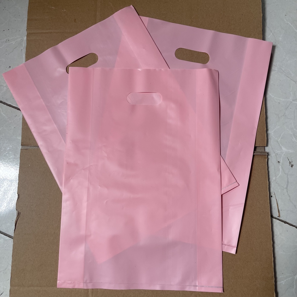 💥 100 Túi Gói Hàng Hồng Phấn Pastel Nilong HD - Túi Ni Lông Tuidunghang Hột Xoài Đựng Quần Áo Mỹ Phẩm 💥