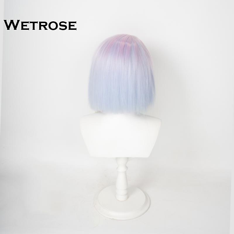 [Wetrose] Hàng Sẵn Sàng! Tóc Giả Hóa Trang Nhân Vật Heroine Lucy Trong Cyberpunk