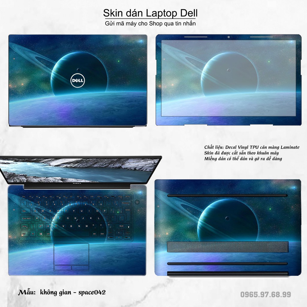 Skin dán Laptop Dell in hình không gian nhiều mẫu 7 (inbox mã máy cho Shop)