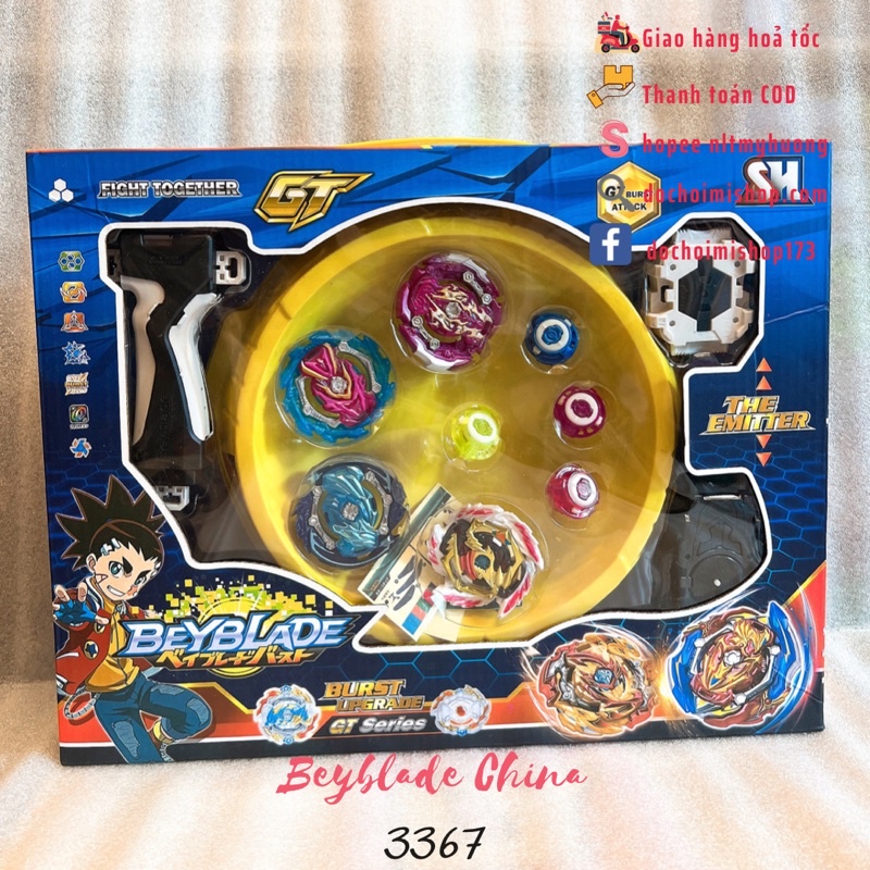 Đồ Chơi Con Quay Beyblade + Sàn đấu  3361 3362 3366 3367