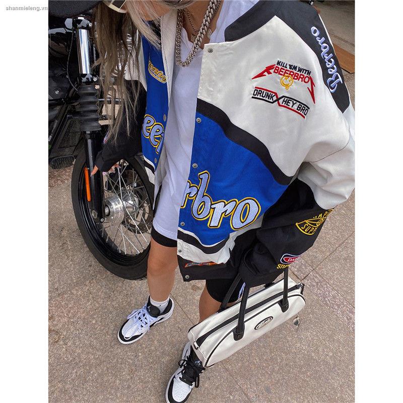 Áo Khoác Bóng Chày Dáng Rộng Phong Cách Hip Hop Hàn Quốc Thời Trang Xuân Thu Cho Nữ | BigBuy360 - bigbuy360.vn