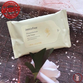 Khăn Lau Vệ Sinh Phụ Nữ Chiết Xuất Từ Hoa Cúc Innisfree Chrysanthemum Lady Tissue (10 tờ)
