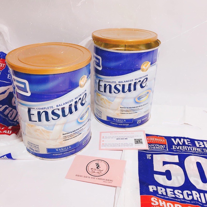 Sữa Ensure Úc 850g cho người lớn