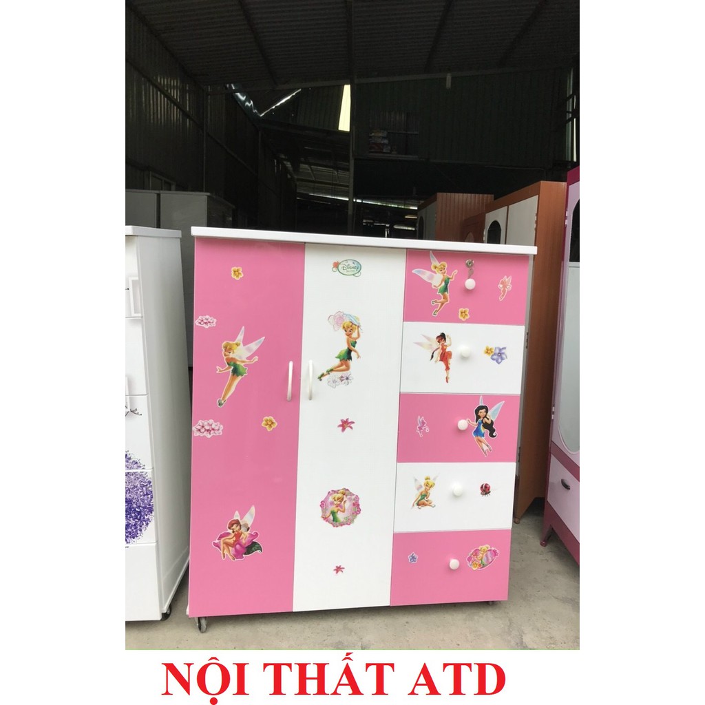 Tủ quần áo nhựa cho bé gái, hình ảnh thực tế hàng đẹp giá tốt