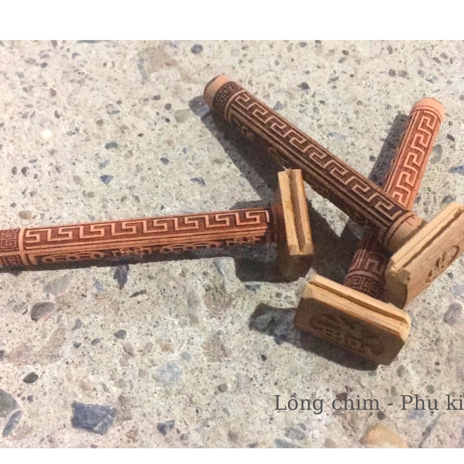 Cầu đứng Minibica cầu phụ cho chim chào mào in laze siêu đẹp PK139