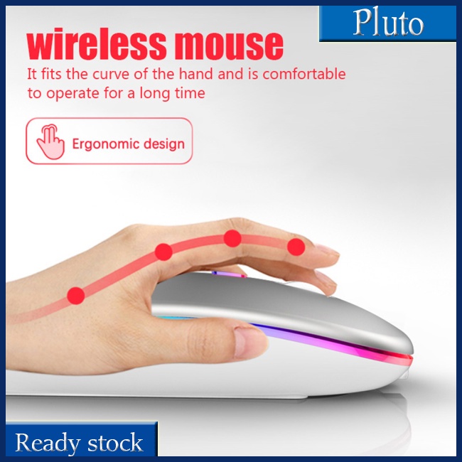 Mới Chuột Không Dây Bluetooth 2.4g Có Đèn Led Nền Dành Cho Game Thủ
