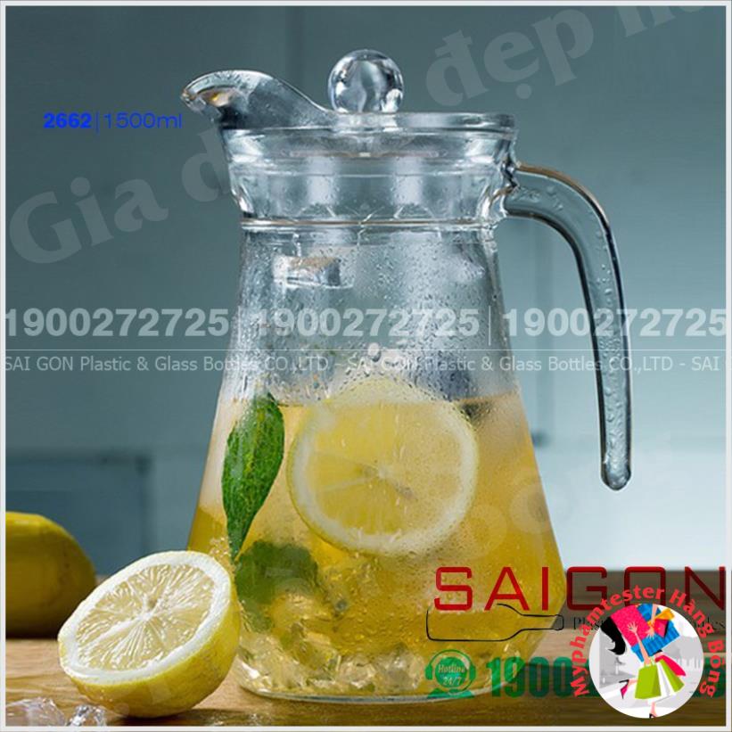 Bình Nước Thủy Tinh Luminarc Arc 1000ml ,1300ml | Tùy Chọn Dung Tích