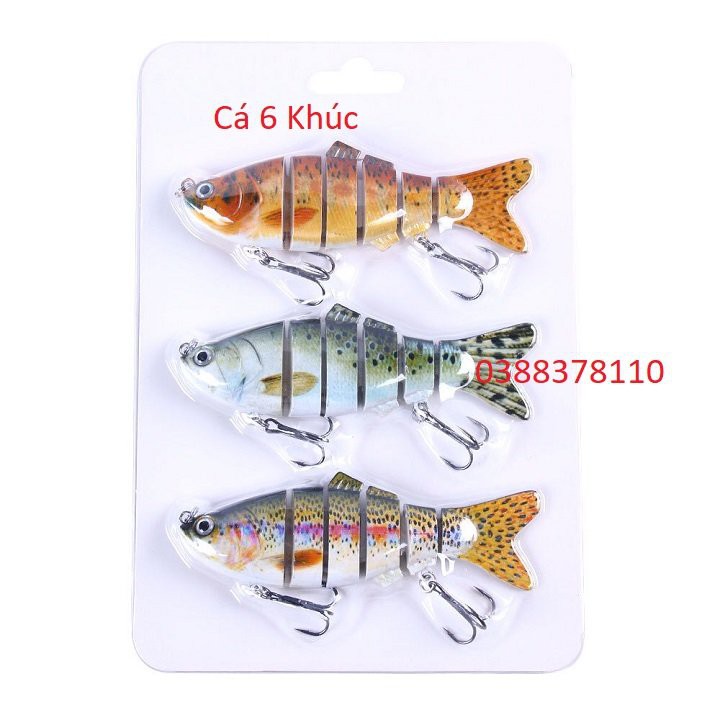 Mồi Giả Câu Lure Cá 6 Khúc Cao Cấp - MG 4