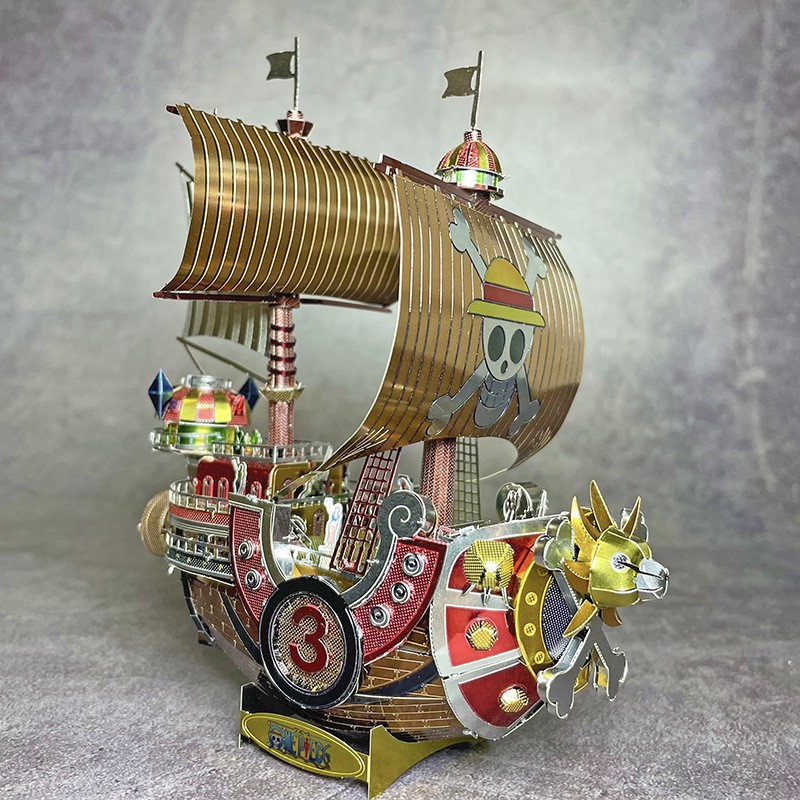 Mô hình lắp ghép 3d kim loại  tàu Thousand Sunny  One Piece