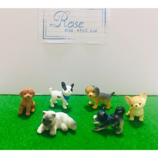 Chó mèo mô hình đáng yêu dễ thương