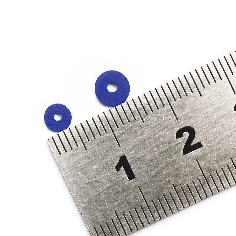 Dây hạt dẹt tròn bằng đất sét polymer dùng làm đồ trang sức thủ công 4/6mm