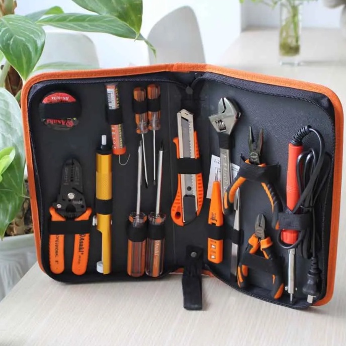 Bộ dụng cụ sửa chữa điện tử đa năng 15 chi tiết Asaki AK-9830