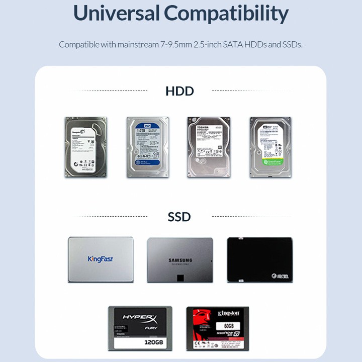 Box ổ cứng 2.5 inch SATA USB3.1 Orico 2526C3