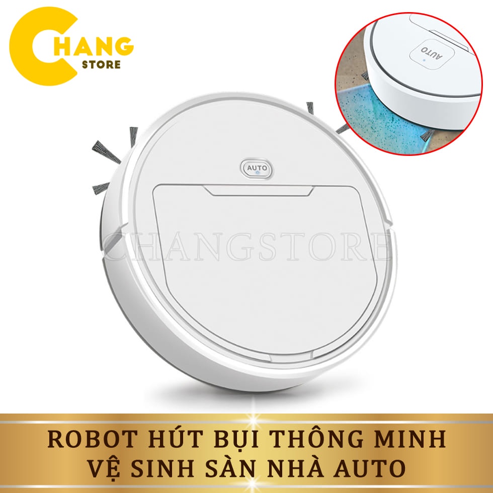 Robot Hút Bụi Auto, Máy Hút Bụi Sàn Thông Minh Tự Động Làm Sạch