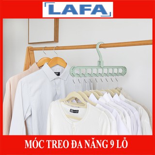 [ẢNH THẬT] Móc Treo Quần Áo Đa Năng 9 Lỗ Tiết Kiệm Diện Tích