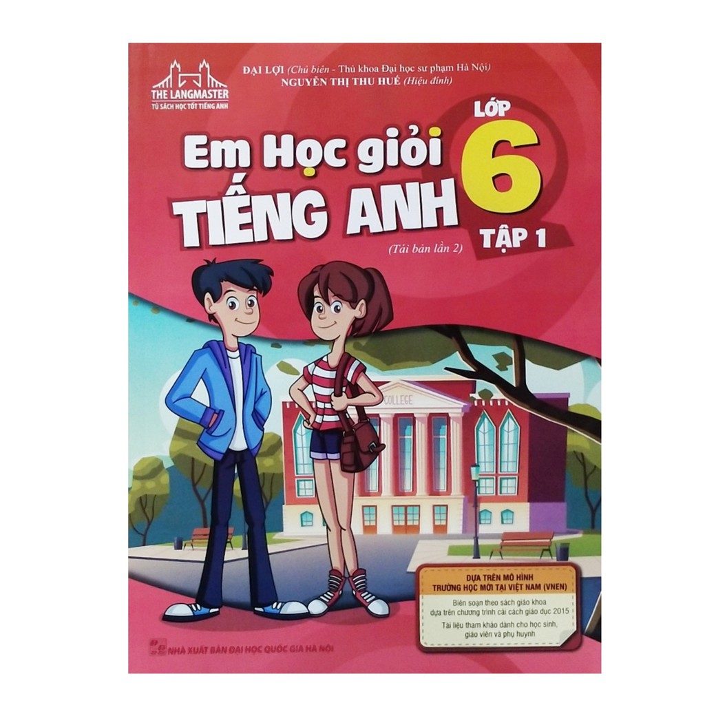 Sách - The langmaster em học giỏi tiếng anh lớp 6 tập 1