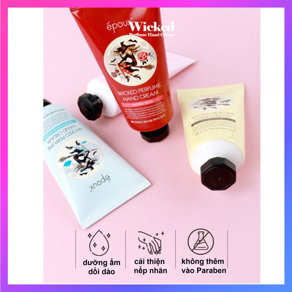 Kem dưỡng da tay EPOUX Wicked 80ml chiết xuất từ bơ thực vật cho da mềm mịn mờ nhăn chống nứt nẻ da