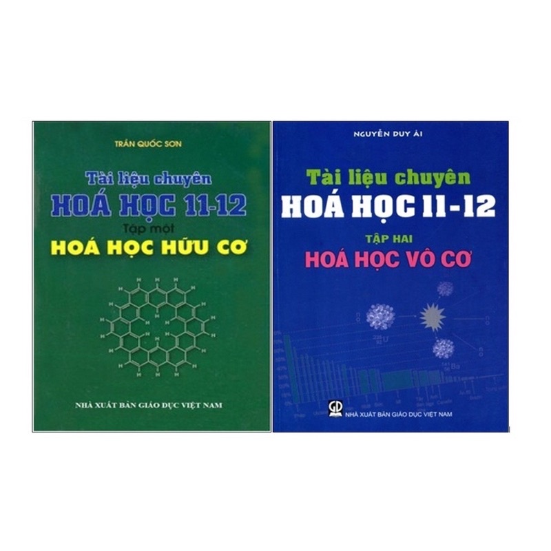 Sách - (Combo 2 tập) Tài Liệu Chuyên Hoá Học 11 - 12 (Hoá Vô Cơ - Hoá Hữu Cơ)