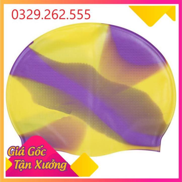 (Sale Khủng)  Mũ bơi silicone nhiều màu sắc