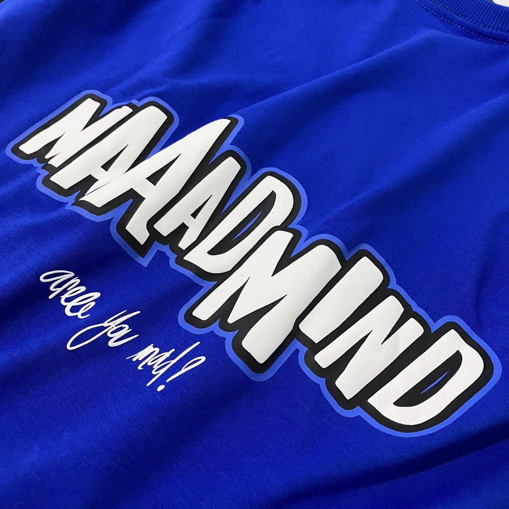MADMIND® Chính Hãng - Áo Thun Mad Typo  Cotton Thoáng Mát - Màu Xanh Dương / Đen / Xanh Lý / Hồng Form Rộng Unisex