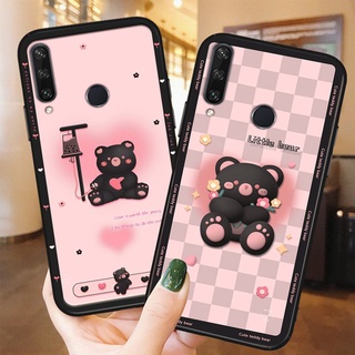ốp lưng điện thoại huawei nova 4e / p30 / p30 pro in hình gấu nâu vô cùng đáng yêu