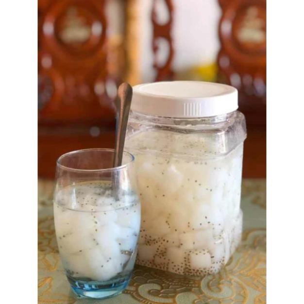 Giá sỉ 3Kg Thạch dừa ép thô size 15 ly(khô) tặng hương dừa