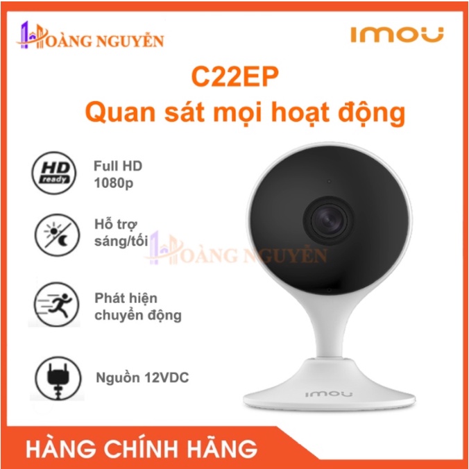 [KÈM THẺ NHỚ] Camera Wifi IMOU C22EP + A22EP - Phát Hiện Chuyển Động, Đàm Thoại 2 Chiều, Hồng Ngoại 10M, Hỗ Trợ Thẻ 128G | WebRaoVat - webraovat.net.vn