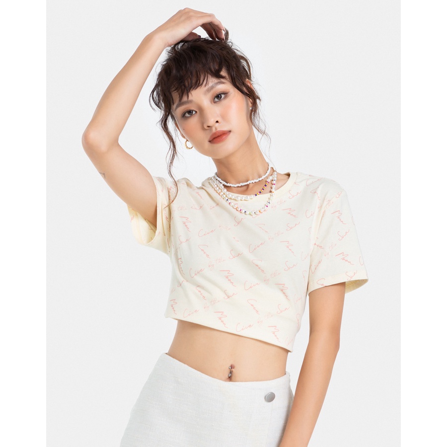 Áo Thun JUNO Form Vừa Pattern Live By The Sun JNATH012