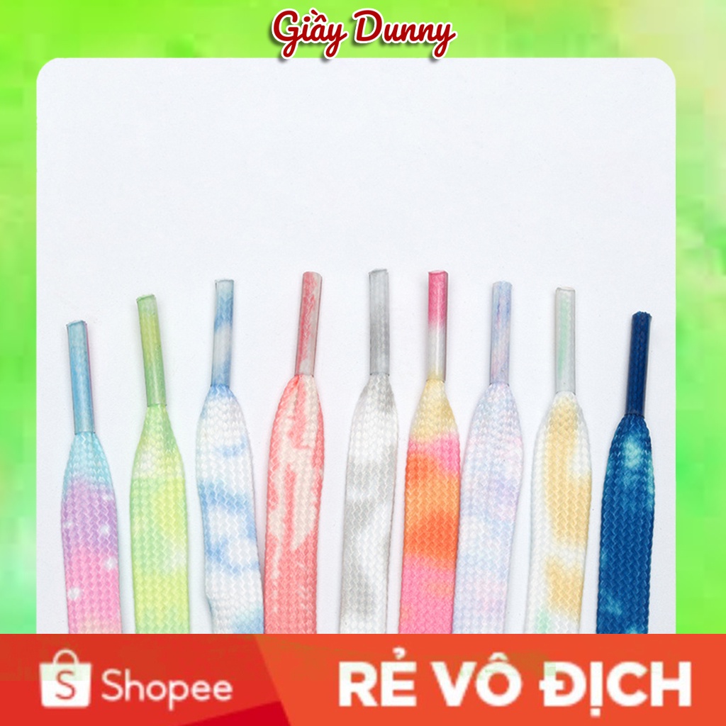 Dây Giày Co Giãn Màu Gradient, Dây giày Thể Thao Nhiều Màu